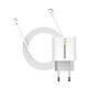 Mayaxess Chargeur Secteur pour Pixel 6a 20W + Câble USB-C 1m Blanc La technologie Rapide 20W permet une recharge ultra-rapide et optimisée pour vos appareils.