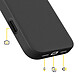 Rhinoshield Coque pour iPhone Air Modèle SolidX Anti-chutes 3.5 m certifiée MIL-STD 810G Noir pas cher