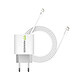 Mayaxess Chargeur Secteur pour Pixel 9 20W + Câble USB-C 1m Blanc La technologie Rapide 20W permet une recharge ultra-rapide et optimisée pour vos appareils.
