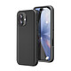 Rhinoshield Coque pour iPhone 17 Modèle SolidX Anti-chutes 3.5 m certifiée MIL-STD 810G Noir Protection extrême contre les chutes jusqu'à 3,5 m, assurant une sécurité renforcée au quotidien