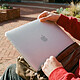Avis MW Coque pour MacBook Pro 16 pouces Rigide Texturée Antidérapante Modèle DotSkin Transparent