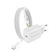 Mayaxess Chargeur Secteur pour Xiaomi 15T 20W + Câble USB-C 1m Blanc La technologie Rapide 20W permet une recharge ultra-rapide et optimisée pour vos appareils.