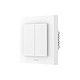 Aqara Interrupteur Intelligent H2 EU pour Volet Roulant et Lampe Encastrable Blanc Interrupteur volet connecté double bouton offrant un contrôle précis et intuitif des volets roulants et stores motorisés