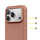 Rhinoshield Coque pour iPhone 17 Pro Modèle SolidX Anti-chutes 3.5 m certifiée MIL-STD 810G Rose antique pas cher
