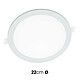 Acheter Avizar Panneau LED Rond Encastré 18W 22cm avec 3 Températures de Couleur Réglables