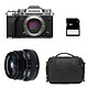 FUJIFILM X-T5 Silver + 35mm f/2 WR + Sac + Carte SD 8 Go GARANTIE 3 ANS. MATERIEL PROVENANCE FUJIFILM FRANCE. Emballage securisé de vos commandes. Livré avec Facture dont TVA.