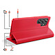 Avis Dux Ducis Étui Portefeuille pour Galaxy S26 Ultra Anti-RFID Compatible Charge Sans Fil Qi Rouge