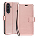 Mayaxess Étui Portefeuille pour Galaxy A57 avec Dragonne et Fonction Stand Rose champagne Cet étui portefeuille pour Galaxy A57 associe un revêtement grainé et satiné à une conception pratique pour un usage quotidien