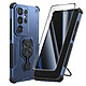 Avizar Coque pour Galaxy S26 Ultra avec Anneau 360° Magnétique et Verre Trempé - Double protection avec structure en polycarbonate rigide et silicone souple permettant d'absorber les chocs et de protéger le smartphone