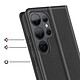 Acheter Dux Ducis Étui Portefeuille pour Galaxy S26 Ultra Anti-RFID Compatible Charge Sans Fil Qi Noir