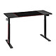KIMEX 150-9021 Bureau gaming assis-debout avec éclairage RGB et panneau de commande créatif (multi-moteurs) Noir