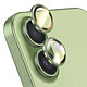 Rhinoshield Protection d'Objectif Caméra pour iPhone 16 / 16 Plus / 17 Anti-Rayures Vert Verre trempé haute résistance 9H conçu pour protéger efficacement les lentilles contre les rayures, les chocs et l'usure quotidienne