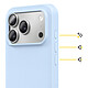 Avis Rhinoshield Coque MagSafe pour iPhone 17 Pro Modèle SolidX Finition Mate Anti-Chutes 3.5m Bleu clair
