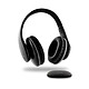 Metronic 480200 - Casque TV sans fil avec entrée audio numérique - noir Casque Circum Aural  1 entrée numérique (optique)