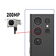 Avis Clappio Caméra Arrière Principale pour Galaxy S23 Ultra Capteur Grand Angle 200MP Gris