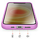Acheter Avizar Coque pour iPhone 12 / 12 Pro MagSafe Bimatière Dos Rigide Violet