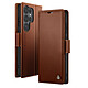 CaseMe Étui Portefeuille pour Galaxy S26 Ultra Anti-RFID Effet Cuir Brillant Marron foncé - Étui portefeuille pour Galaxy S26 Ultra avec rabat couvrant et coque interne souple en silicone gel