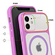 Avis Avizar Coque pour iPhone 12 / 12 Pro MagSafe Bimatière Dos Rigide Violet