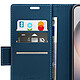 CaseMe Étui Portefeuille pour Galaxy S26 Ultra Anti-RFID Effet Cuir Brillant Bleu nuit pas cher