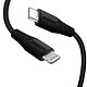 Swissten Câble Lightning vers USB-C pour iPhone / iPad 3A avec Système Anti-noeuds 1m Noir Ce câble USB-C vers Lightning Swissten assure un chargement ultra-rapide de vos appareils grâce à sa sortie puissante de 3A