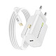 Mayaxess Chargeur Secteur pour iPhone XR 18W + Câble Lightning 1m Blanc La technologie Quick Charge 3.0 18W permet une recharge ultra-rapide et optimisée pour vos appareils.