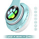 Avis Avizar Casque Sans Fil Bluetooth pour Enfant avec Oreilles Chat Lumineux RGB Vert Menthe