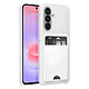 Samsung Coque pour Samsung Galaxy A37 avec Porte-Cartes Extérieur Blanc Coque blanche série Card Slot conçue spécialement pour Samsung Galaxy A37, avec un ajustement précis et une intégration optimale
