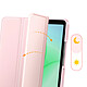Tech-Protect Étui Clapet pour Galaxy Tab A11 Auto-Veille avec Support et Porte Stylet Rose pas cher