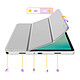 Tech-Protect Étui Clapet pour Galaxy Tab A11 Plus avec Support Multi Angles et Auto-Veille Gris pas cher