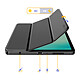 Tech-Protect Étui Clapet pour Galaxy Tab A11 avec Support Multi Angles et Auto-Veille Noir pas cher