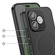 Avis Avizar Coque pour Honor 600 Lite Effet Carbone Compatible MagSafe / Qi2 avec Béquille
