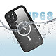 Shellbox Coque Intégrale 360° pour iPhone 15 Plus Compatible MagSafe Étanche IP68 Noir pas cher