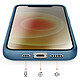 Acheter Avizar Coque pour iPhone 12 / 12 Pro MagSafe Bimatière Dos Rigide