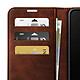 Acheter Zanaé Étui Portefeuille pour Galaxy S26 Plus Édition Columbia avec Fonction Support Marron