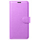 Zanaé Étui Portefeuille pour Galaxy S26 avec Fonction Support et Languette Magnétique Violet - Cet étui portefeuille Zanaé violet pour Samsung Galaxy S26 présente une texture antiglisse et chic