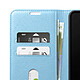 Acheter Zanaé Étui Folio pour Galaxy S26 Plus avec Fonction Support et Languette Magnétique Bleu clair