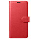 Zanaé Étui Portefeuille pour Galaxy S26 avec Fonction Support et Languette Magnétique Rouge - Cet étui portefeuille Zanaé rouge pour Samsung Galaxy S26 présente une texture antiglisse et chic