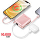 Acheter Swissten Batterie Externe 10000mAh 22.5W avec Câbles USB / Lightning et Écran LCD Rose