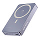 Swissten PowerBank MagSafe Slim Qi2 15W 10000mAh avec Charge USB-C PD 20W Gris