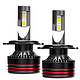 Avizar Lot de 2 Ampoules LED M8 Pro H4 60W 12V 6000K 12000lm IP65 pour Voiture Ce pack se compose de deux ampoules LED M8 Pro conçues pour une compatibilité directe avec les douilles automobiles H4