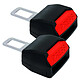 Avizar Lot de 2 Boucles de Ceinture Sécurité pour Voiture Maintien Fiable Compatible avec la majorité des ceintures de sécurité standards pour une utilisation universelle