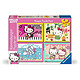 Hello Kitty - Pack 4 puzzles Allons-y, Hello Kitty ! (4x100 pièces) Pack de 4 puzzles Allons-y, Hello Kitty ! (4x100 pièces).