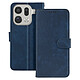Avizar Étui pour Oppo Find X9 Pro Folio Classique avec Porte-cartes et Fonction Support Cet étui portefeuille bleu nuit pour Oppo Find X9 Pro dispose de trois emplacements pour cartes et une pochette latérale pour billets ou reçus