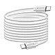 Swissten Câble USB-C vers USB-C 3m 60W Universel Charge et Transfert Rapide Argent Ce câble USB-C 3 m assure une charge rapide 60W et un transfert de données jusqu'à 480 Mbps