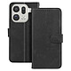 Avizar Étui pour Oppo Find X9 Pro Folio Classique avec Porte-cartes et Fonction Support - Cet étui portefeuille noir pour Oppo Find X9 Pro dispose de trois emplacements pour cartes et une pochette latérale pour billets ou reçus