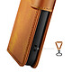Zanaé Étui Portefeuille pour iPhone 17 Pro Max Édition Columbia avec Fonction Support Marron clair pas cher