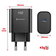 Avis Swissten Chargeur Secteur USB-C GaN 20W Power Delivery avec Protection Intégré Noir