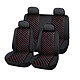 Avizar Ensemble 5 Pièces Housses de Siège Auto Design Texturé Élégant Cet ensemble comprend 5 pièces pour couvrir les sièges avant et arrière, offrant une protection complète contre l'usure et les salissures
