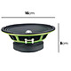 Avizar Haut-parleur Automobile 350W 16cmx16cm Son Puissant et Clair pas cher