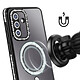 Avizar Coque pour Galaxy A57 Compatible Charge Qi avec Contour Diamant Strassé pas cher